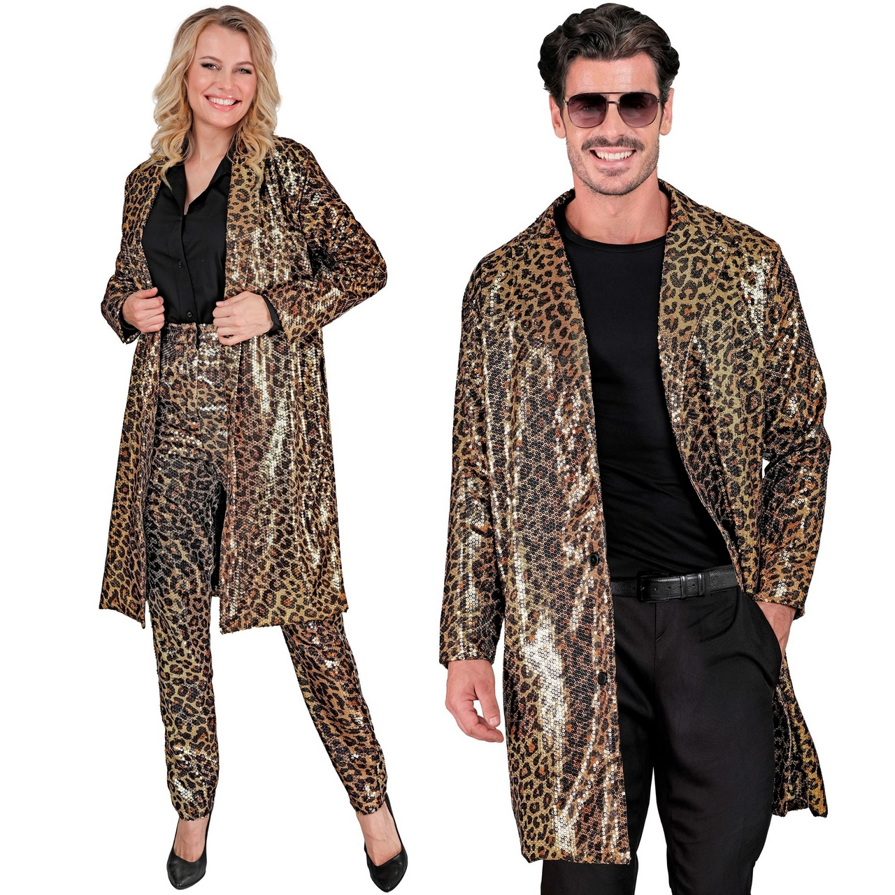 Paillettenjacke Mit Leopardenmuster Wild Und Raus Unisex