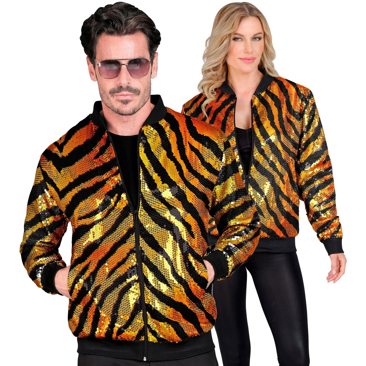 Bombshell Paillettenjacke Tiger Shine Unisex