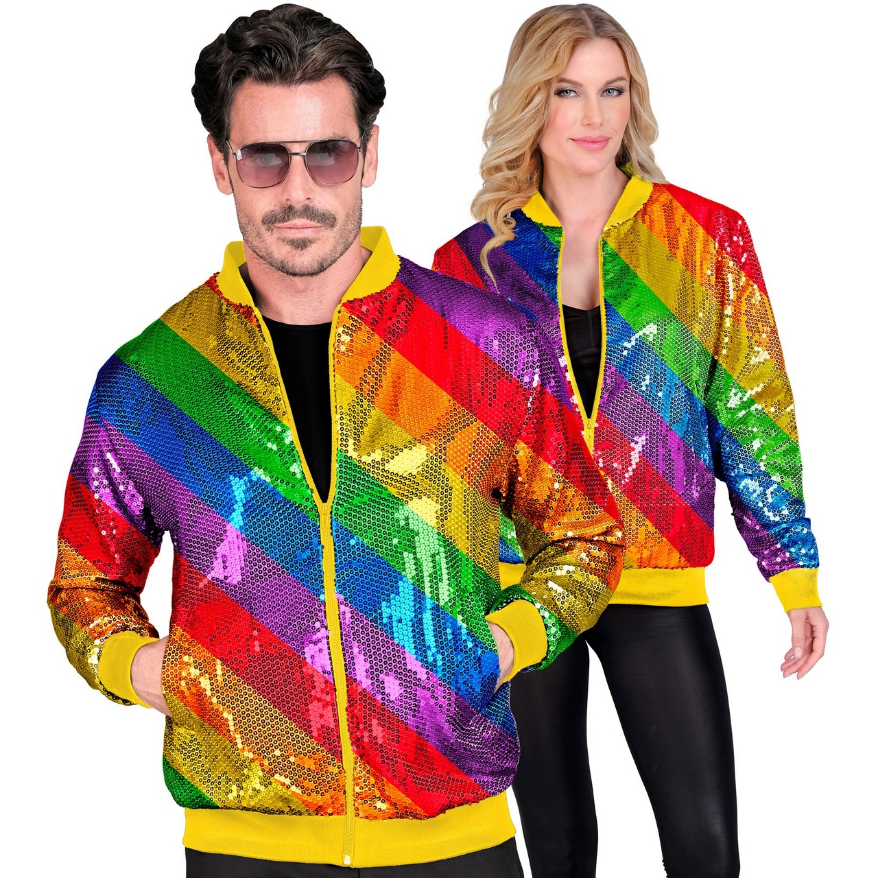 Bomberjacke Jacke Mit Regenbogenstreifen Unisex