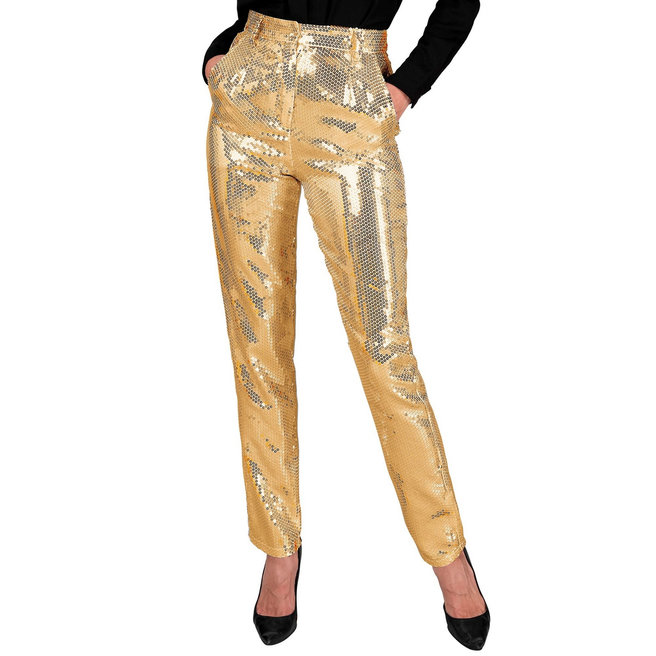 Paillettenhose Stolz Darauf Gold Zu Sein Damen