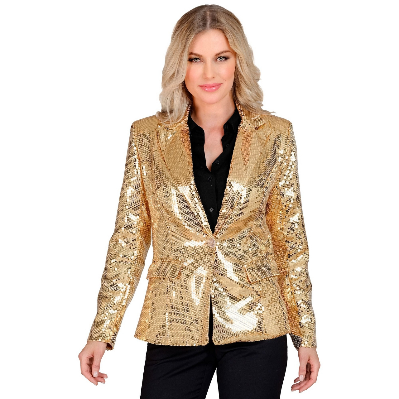 Paillettenblazer Showgirl Gold Verkauft Damen