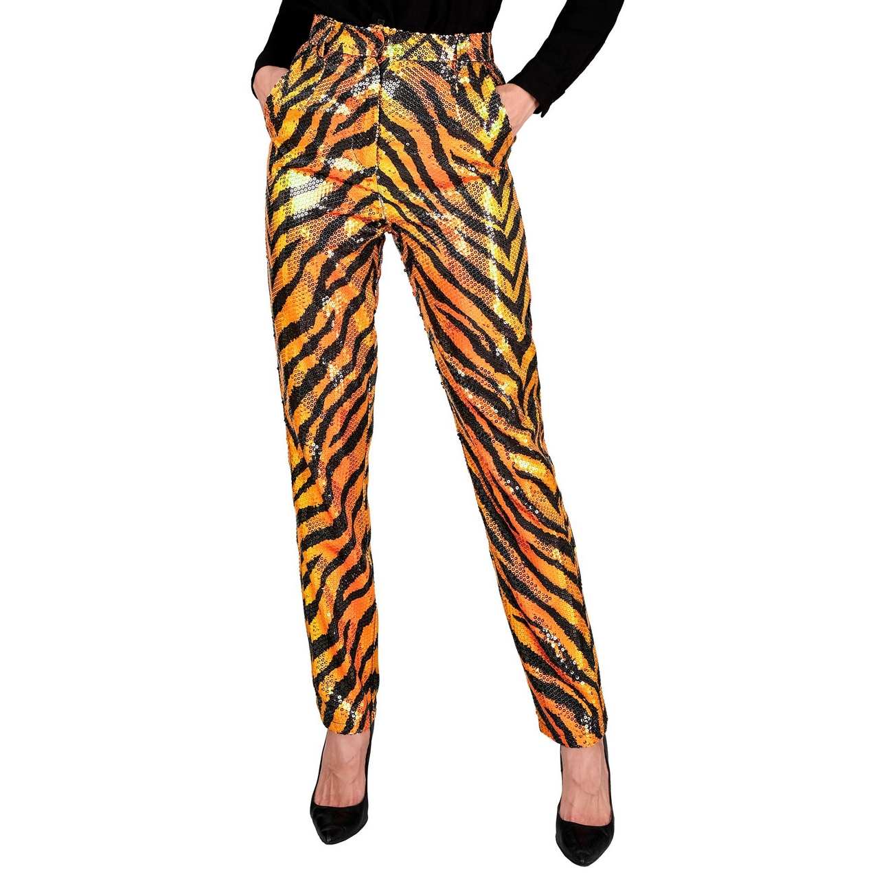 Paillettenhose Jungle Fever Tiger Wild Damen