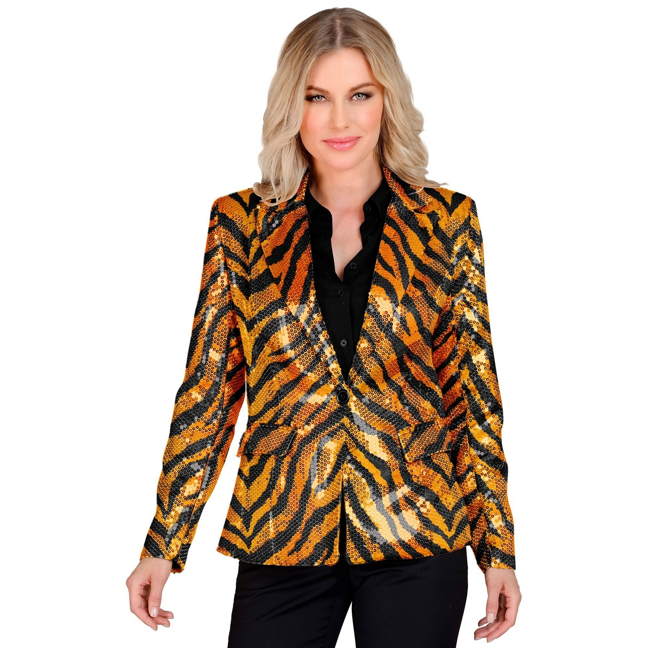 Paillettenblazer Big Cat Tigerlove Damen