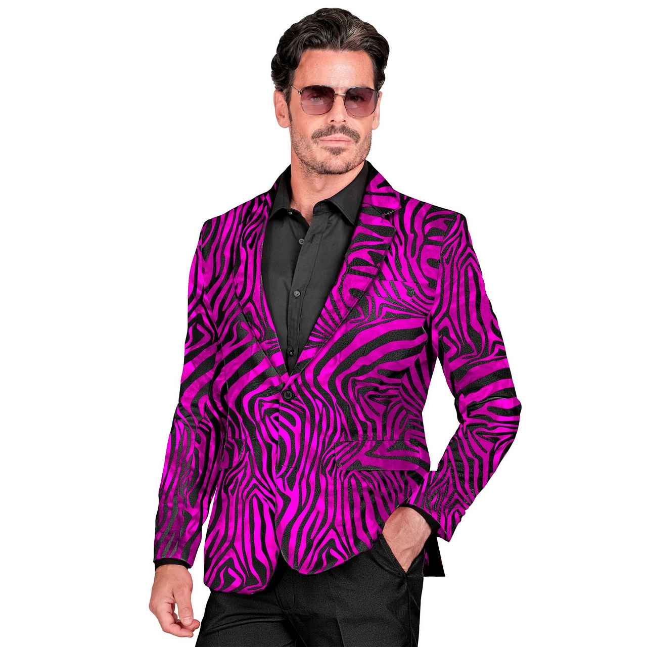 Falsche Topper Zebra Rosa Jacke Herren