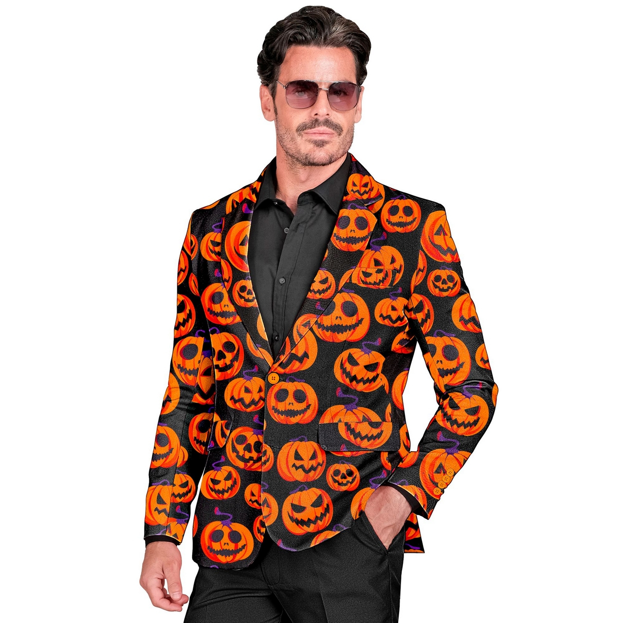 Gruselige Halloween Kürbisjacke Herren