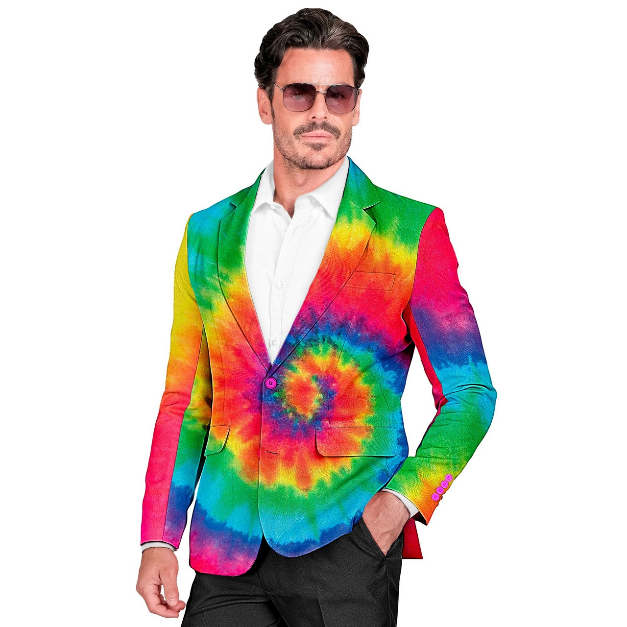 Farbbomben Hippie Jacke Herren