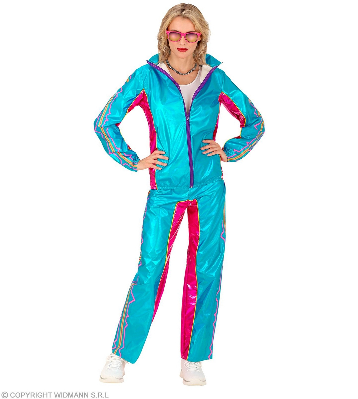 Rave On Soundwaves Tracksuit Blue Unisex Kostüm