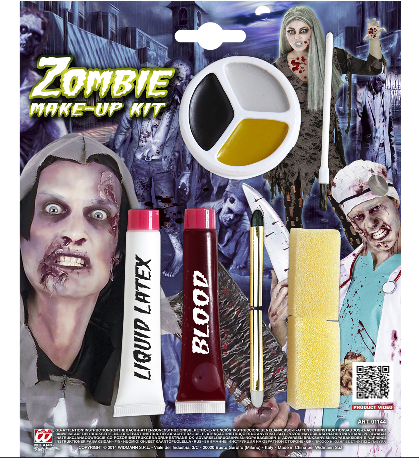 Machen Sie Zombie Make-Up Kit Selbst