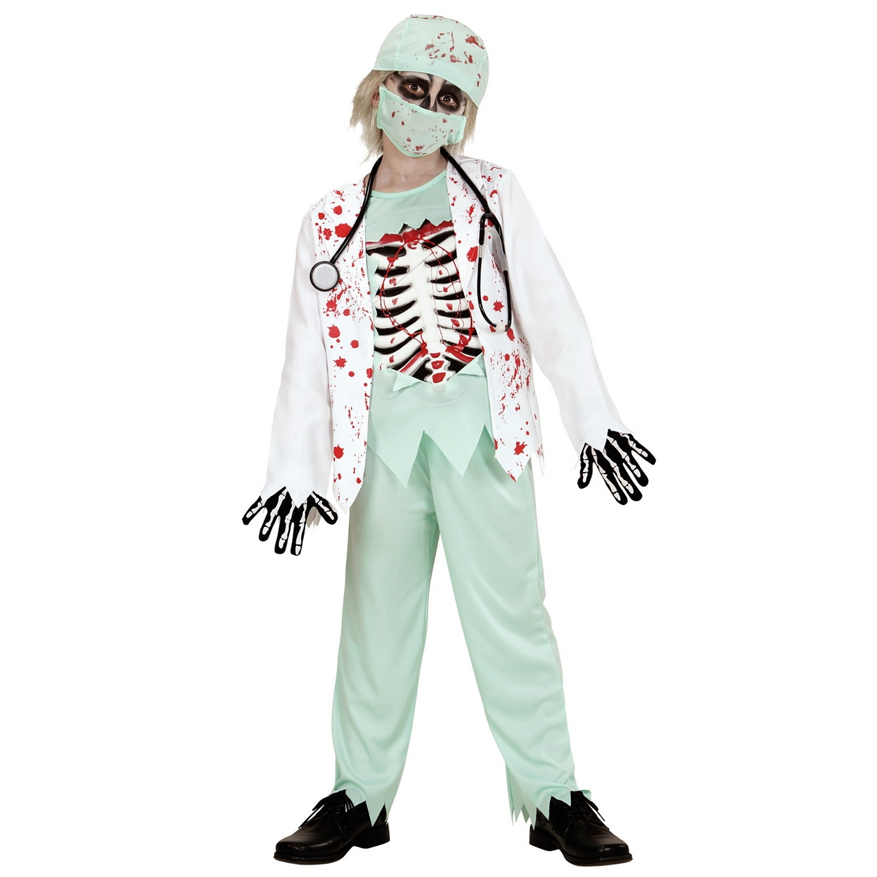 Skelett Zombie Doctor Junge Kostüm Jungen