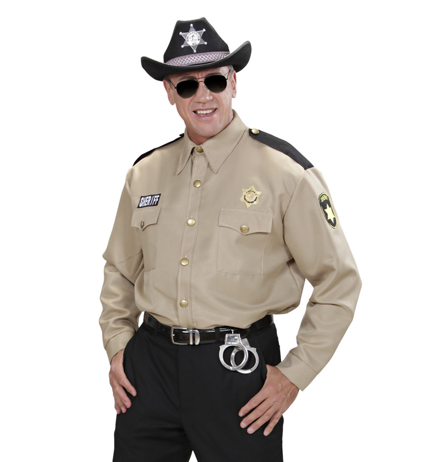 Moderner Sheriff -Hemd Mann Herren