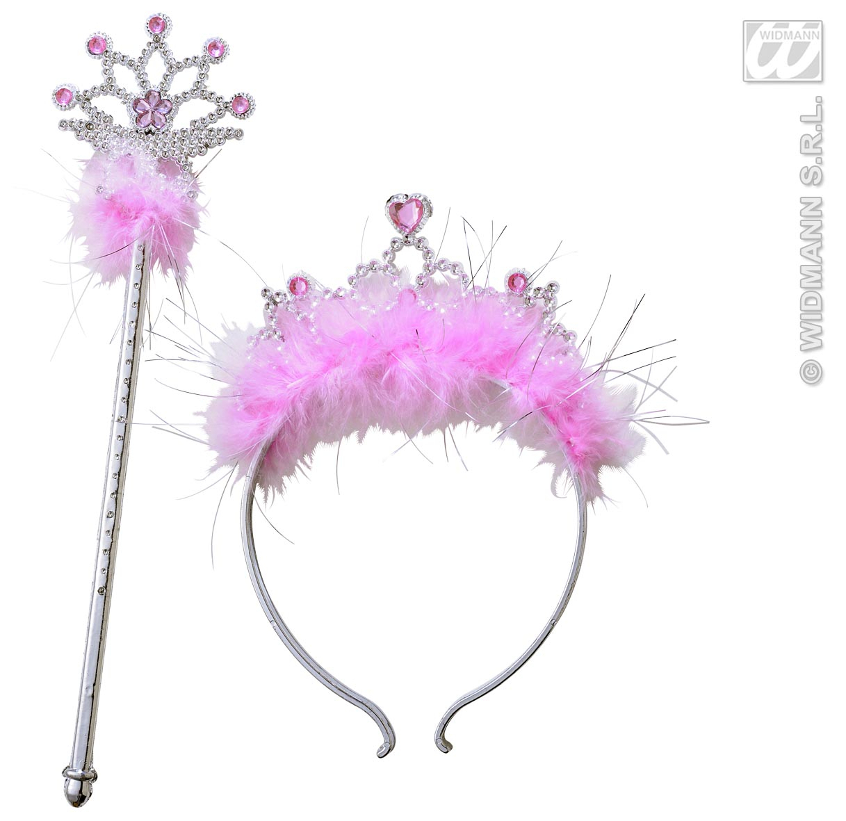 Diadem Und Zauberstab Mit Steinen Und Maraboe