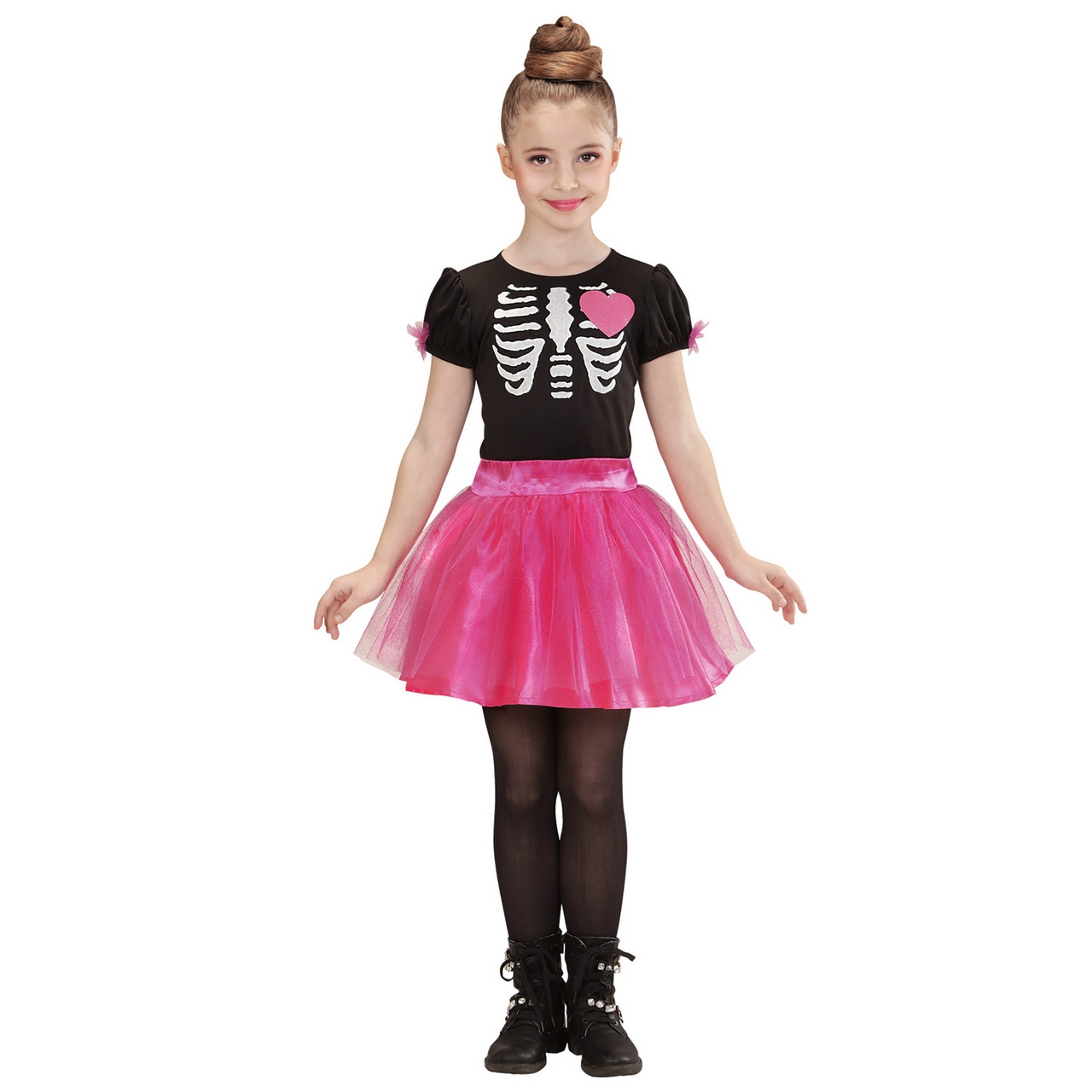 Süße Horror Ballerina Skeleton Kostüm für Mädchen