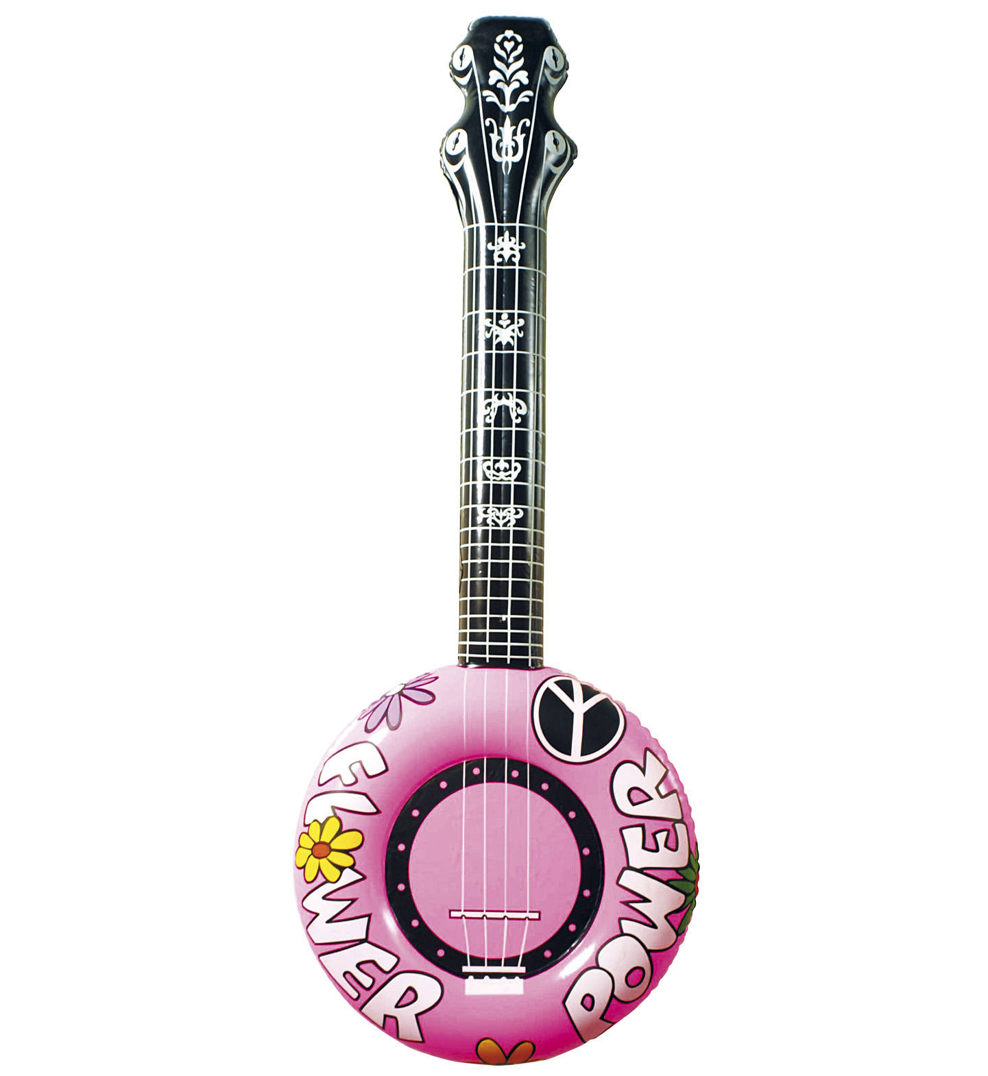 Aufblasbares Banjo 100 Zentimeter Rosa Blumenkraft