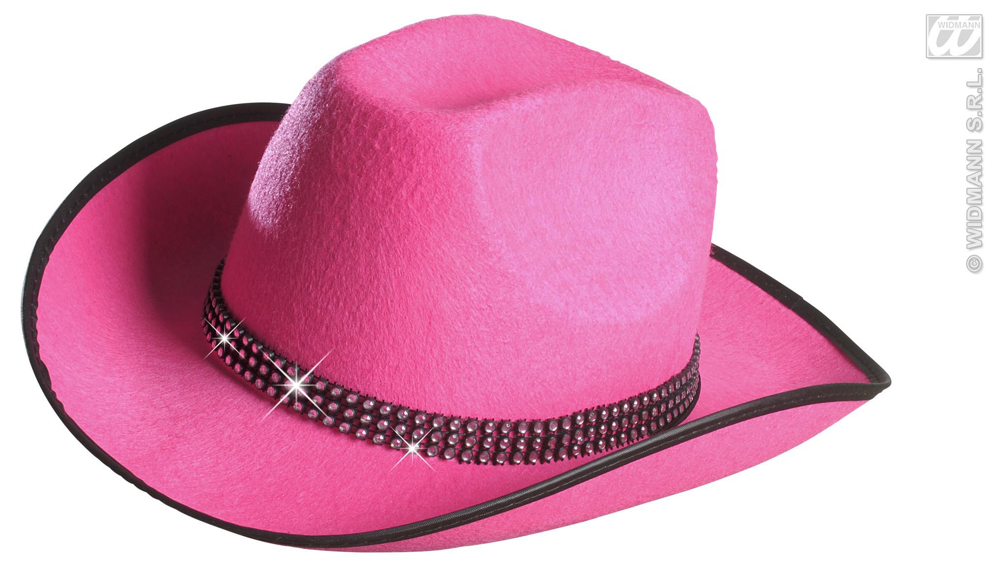 Cowboyhut Rosa Mit Strasssteinen