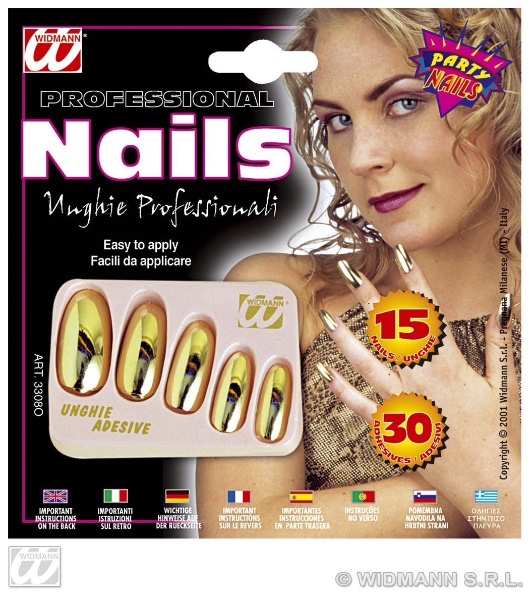 Nägel Gold Metallic