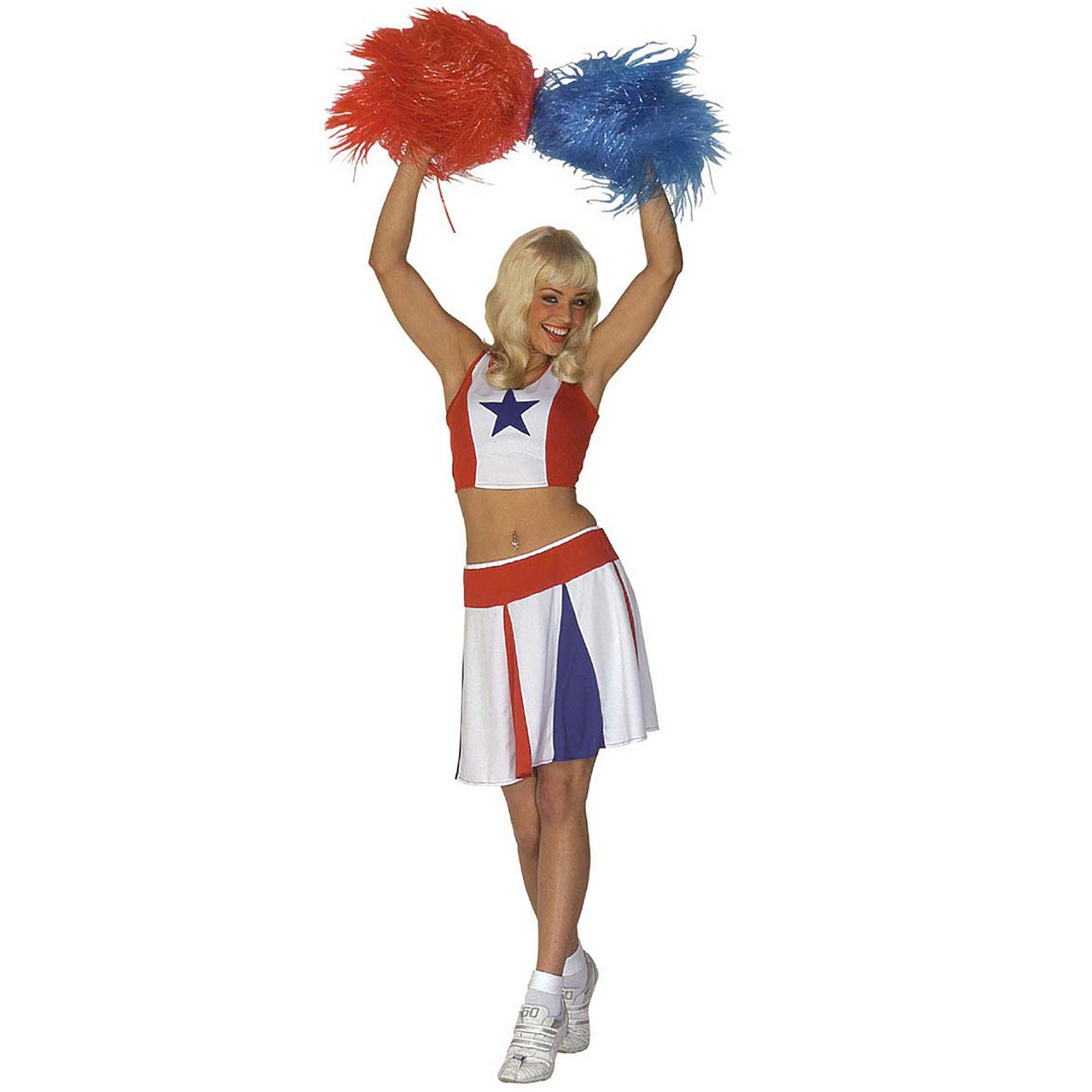 Alle Amerikanischen Cheerleader -Kostümfrau Damenkostüm