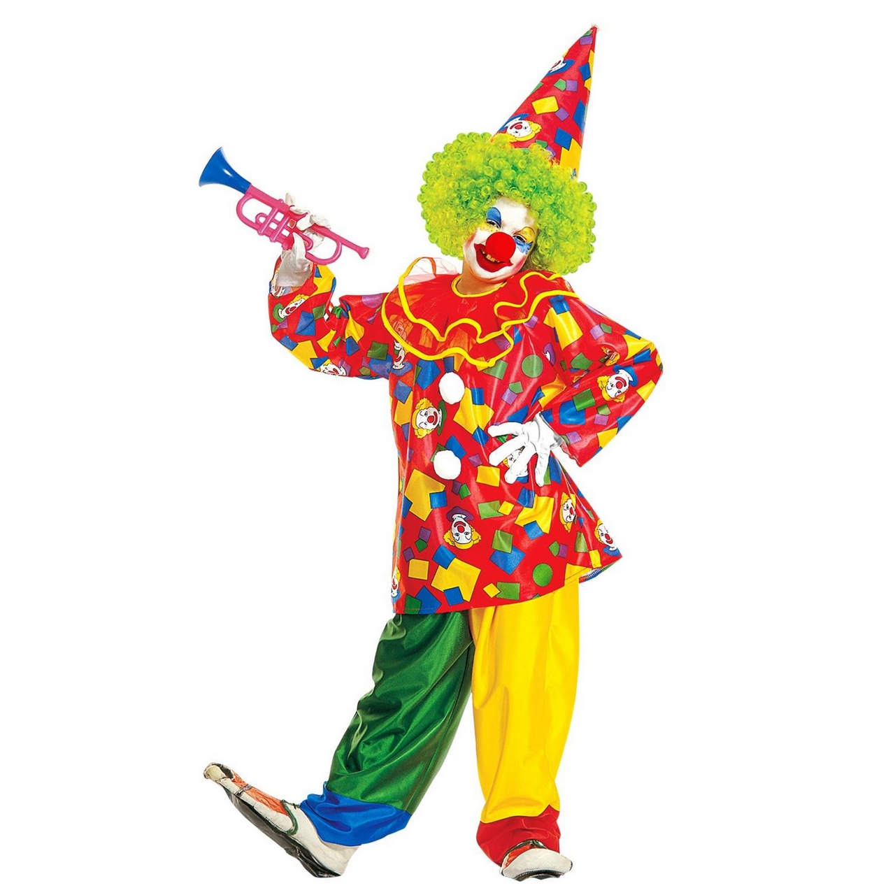 Harlekino Lustige Clown Kostüm Junge Jungen