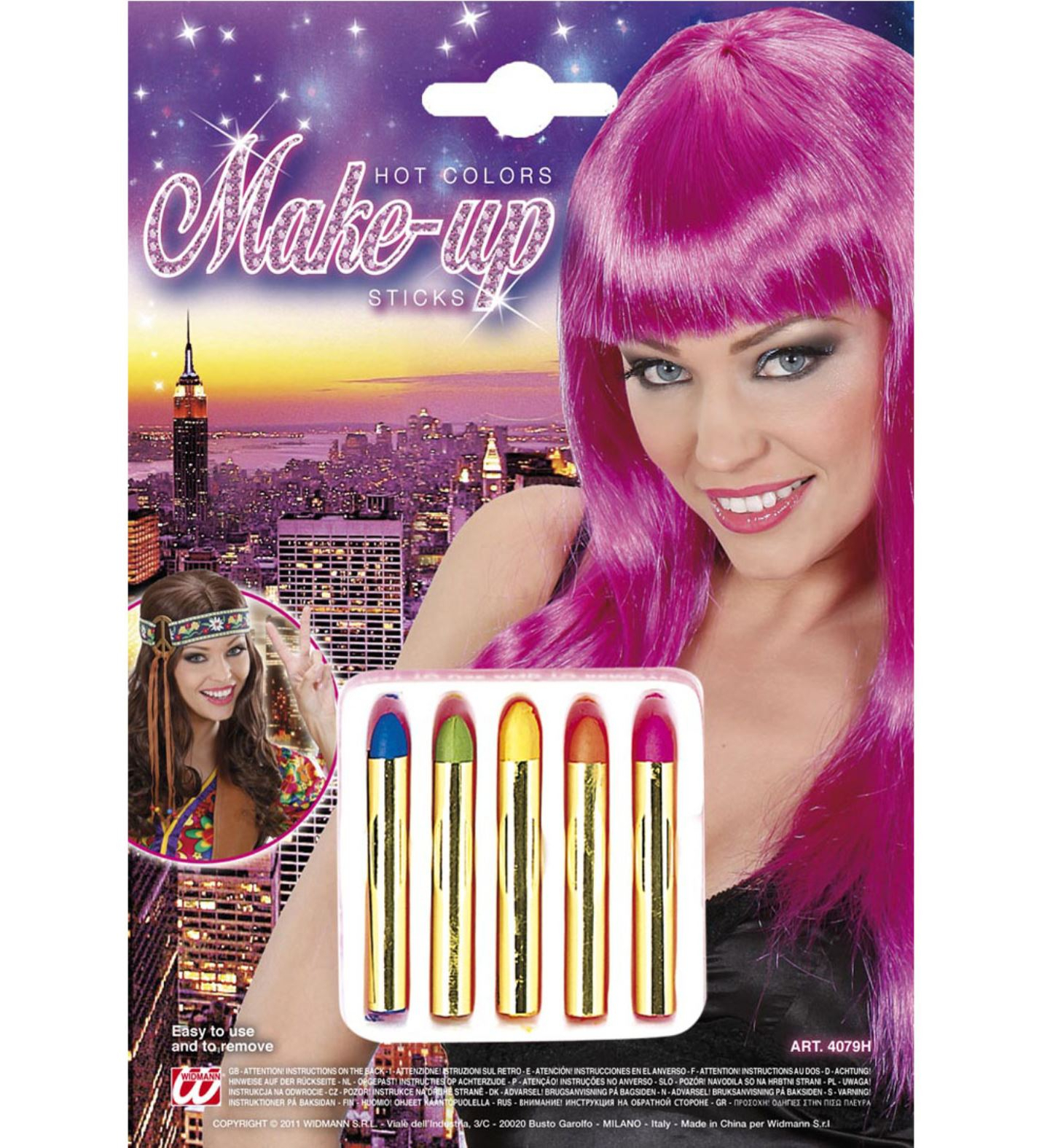 5 Heiße Farben Sticks Set Set