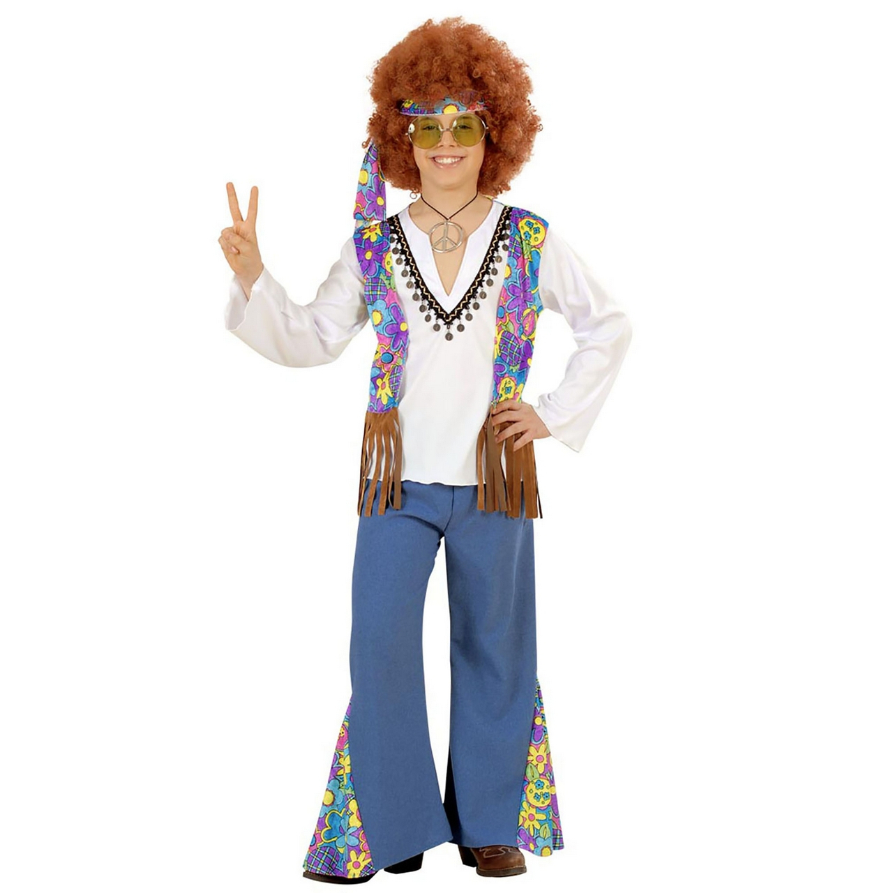 Hippie Junge Woodstock Lennon Kostüm Jungen