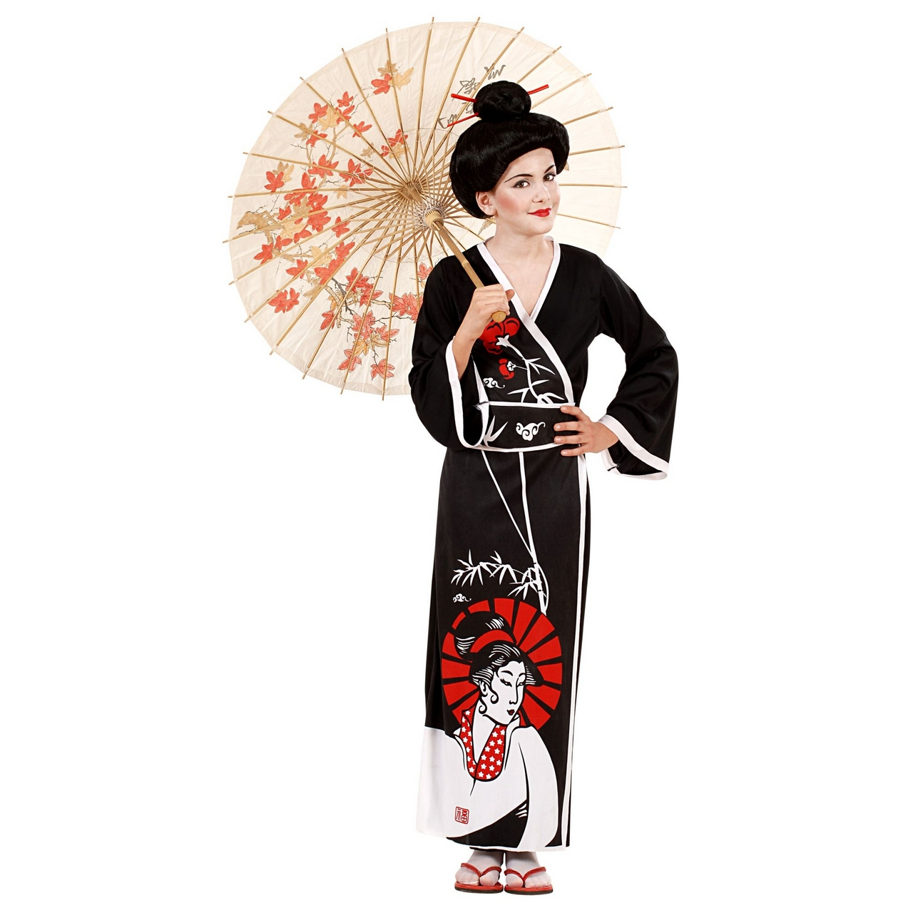 Traditionelles Geisha Kostümmädchen