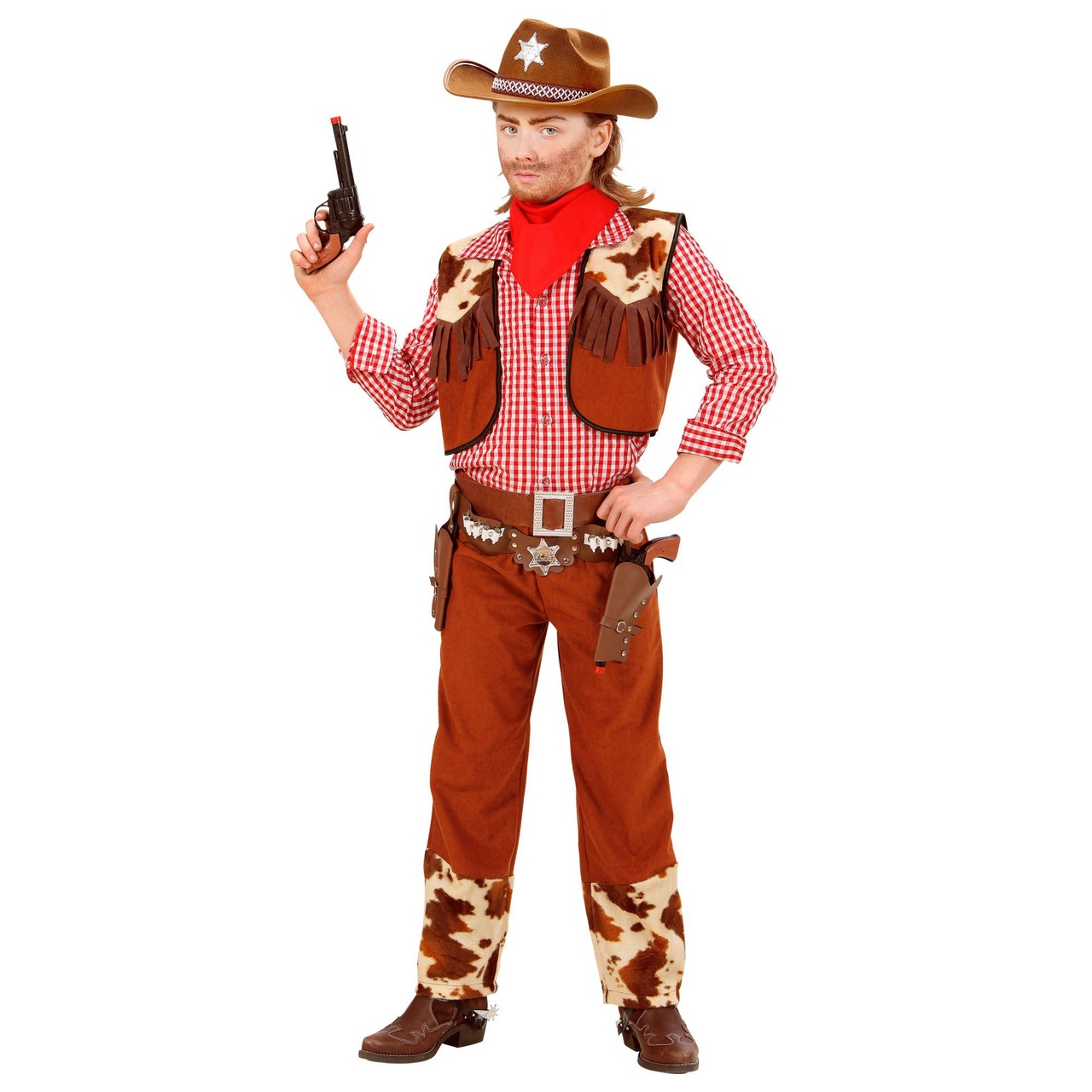 Rawhide Cowboy Brown Kinderkostüm Junge Kostüm für Jungen