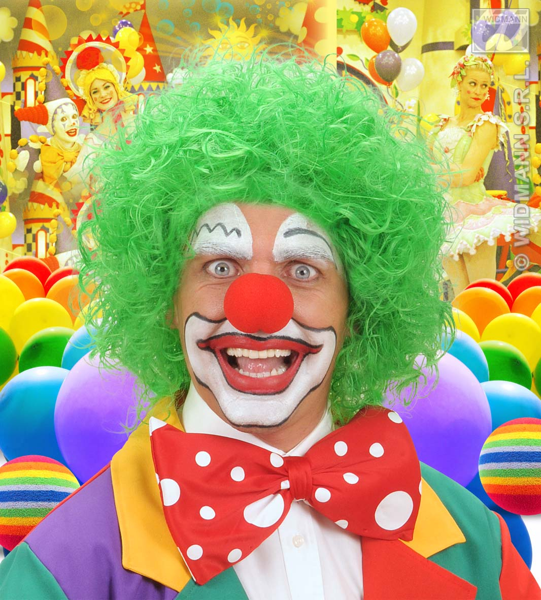 Perücke, Clowngrün