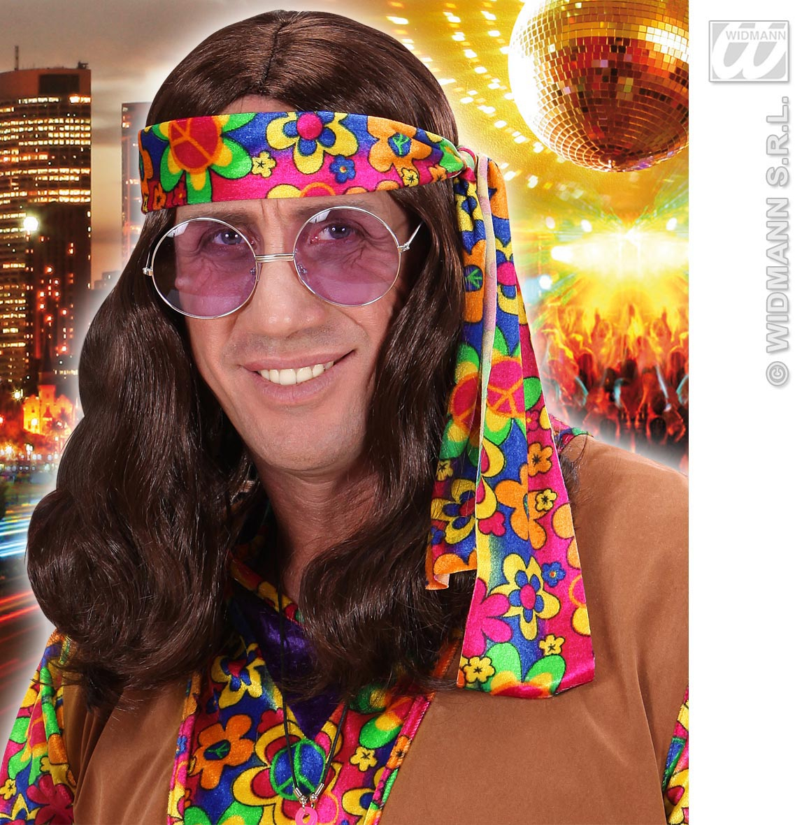 Perücke Hippie Lennon Bruin