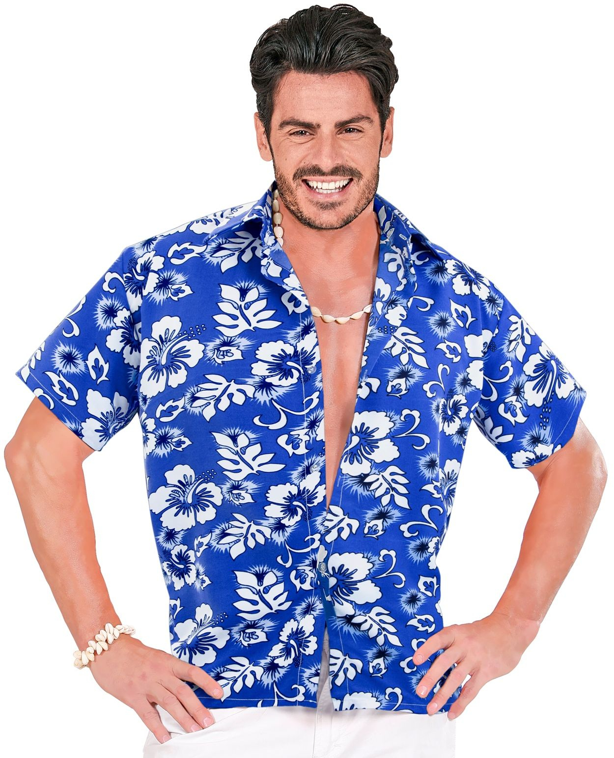 Hawaii Hemd Blau Herren