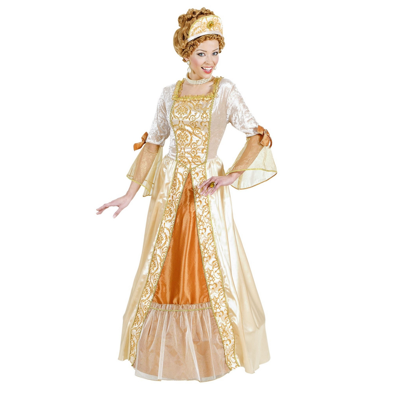 Gold Prinzessin De Luxe Prinzessin Gold Kostüm Frau Damen