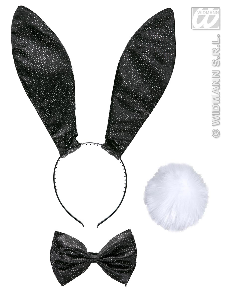 Kleiderset Bunny Glitter Schwarz