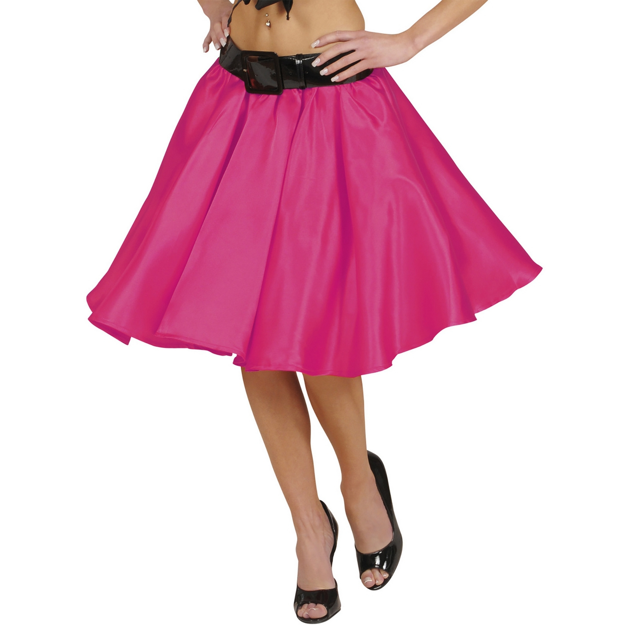 Satinrock Mit Petticoat, Rosa Damen