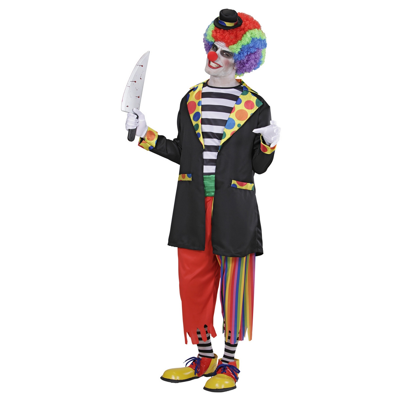 Malignes Clown Horror Circus Erwachsener Kostüm Herren