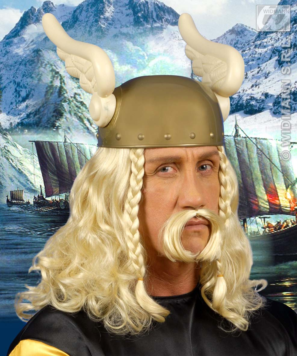 Perücke Viking Mit Schnurrbart