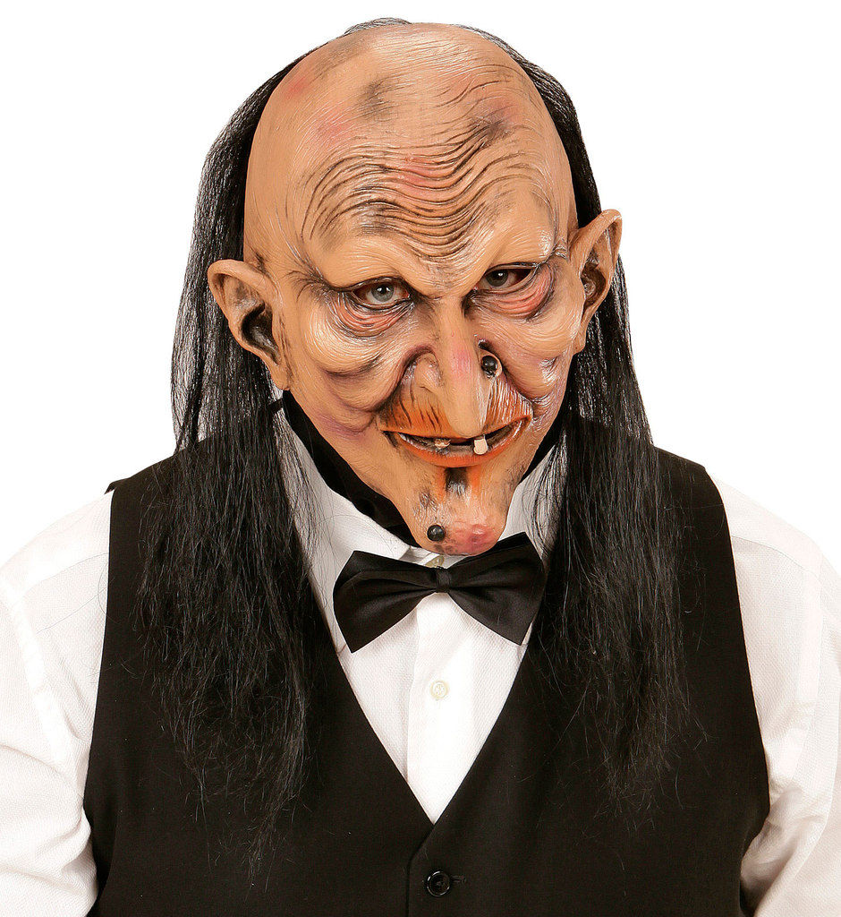 Horror James Mask Witch / Butler Mit Haaren