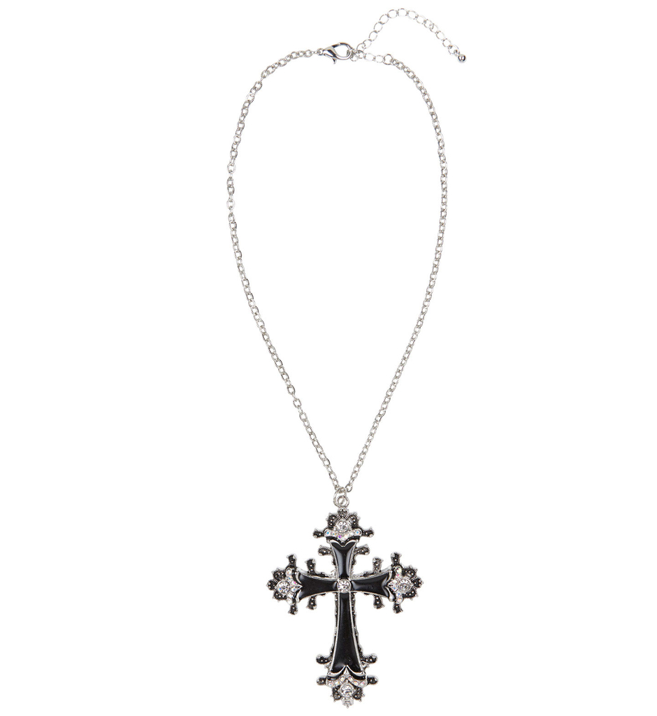 Horrorkette Schwarzes Kreuz, Strass