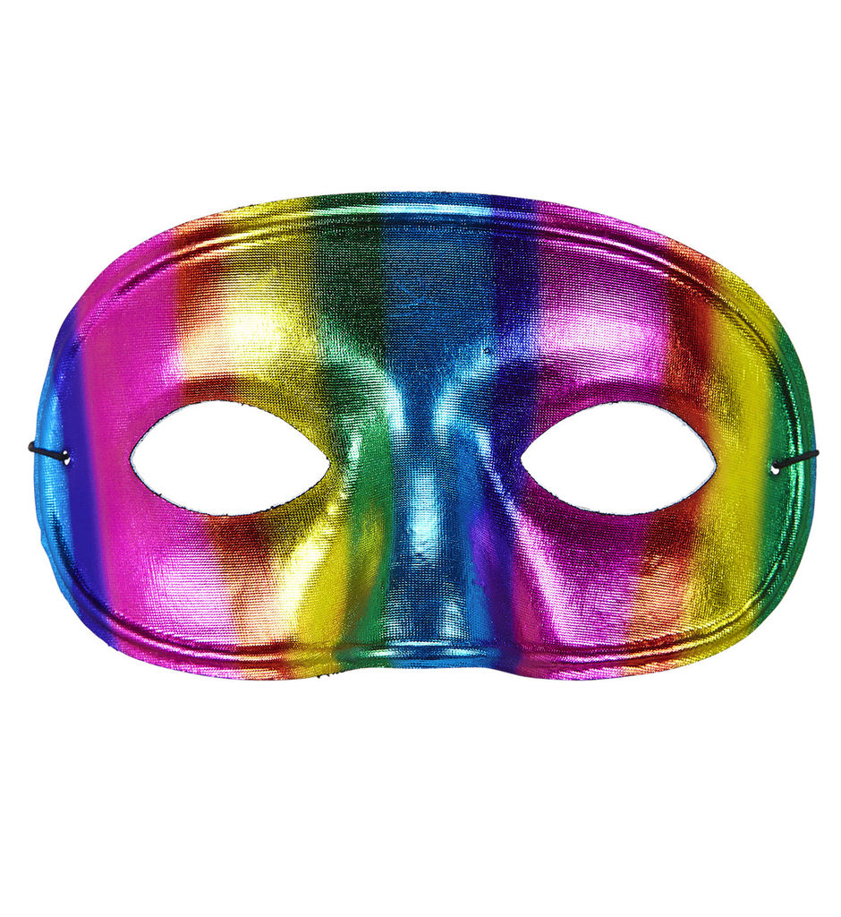 Extravagante Augenmaske Regenbogenmetallic