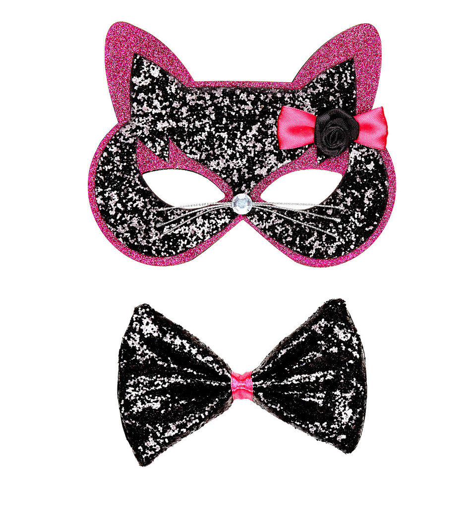 Kitty Cat Eye Mask Cat Mit Bugschwarz / Rosa