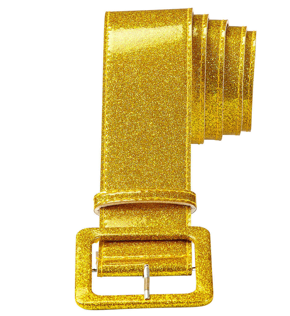 Glamourgürtel Glitzer 120 Zentimeter Gold