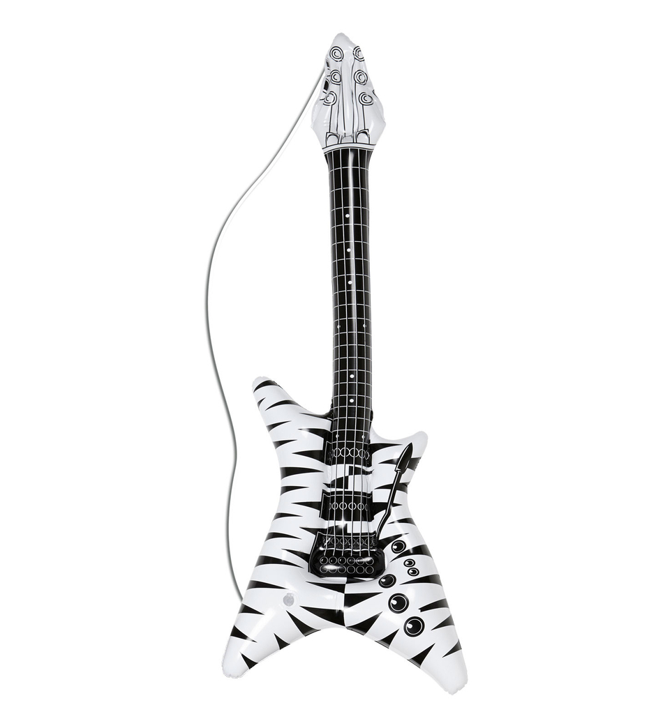 Rocker Inblasbare Gitarre, Zebra