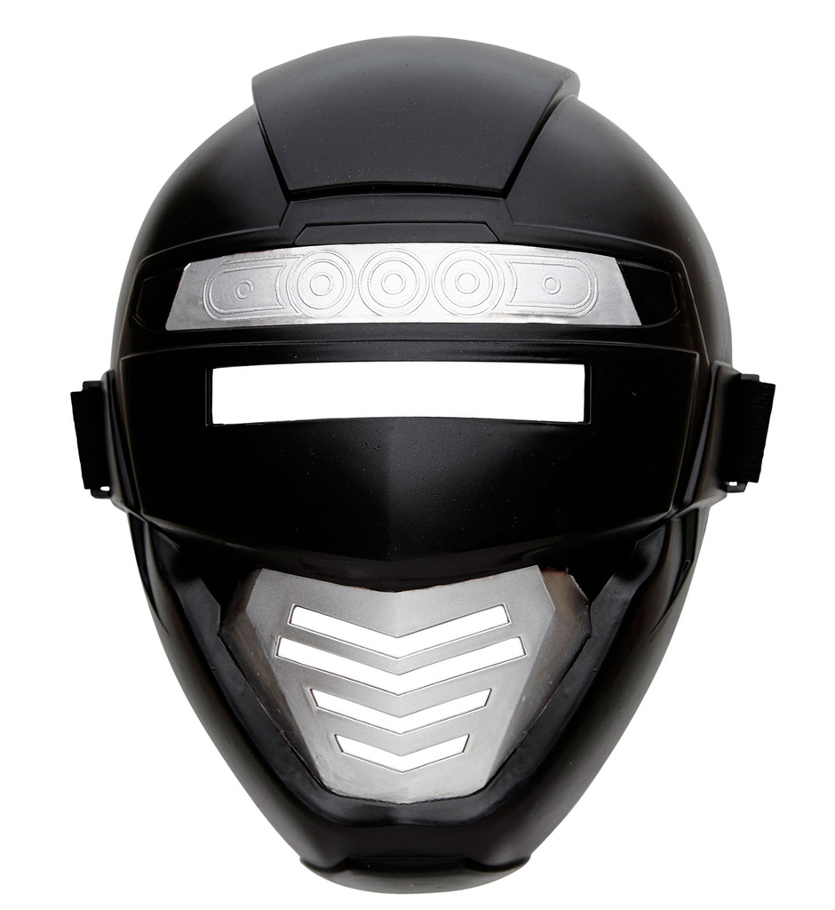 Power Ranger Roboter Mask Kind, Schwarz