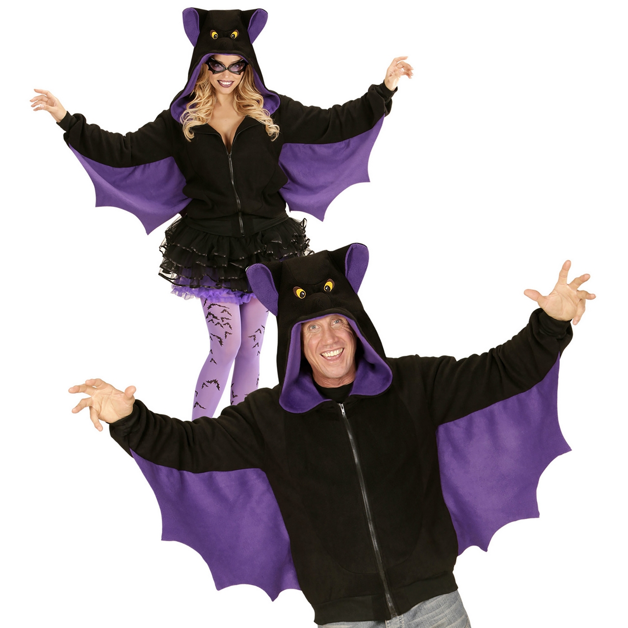 Lustiger Hoodie, Fledermaus Unisex Kostüm