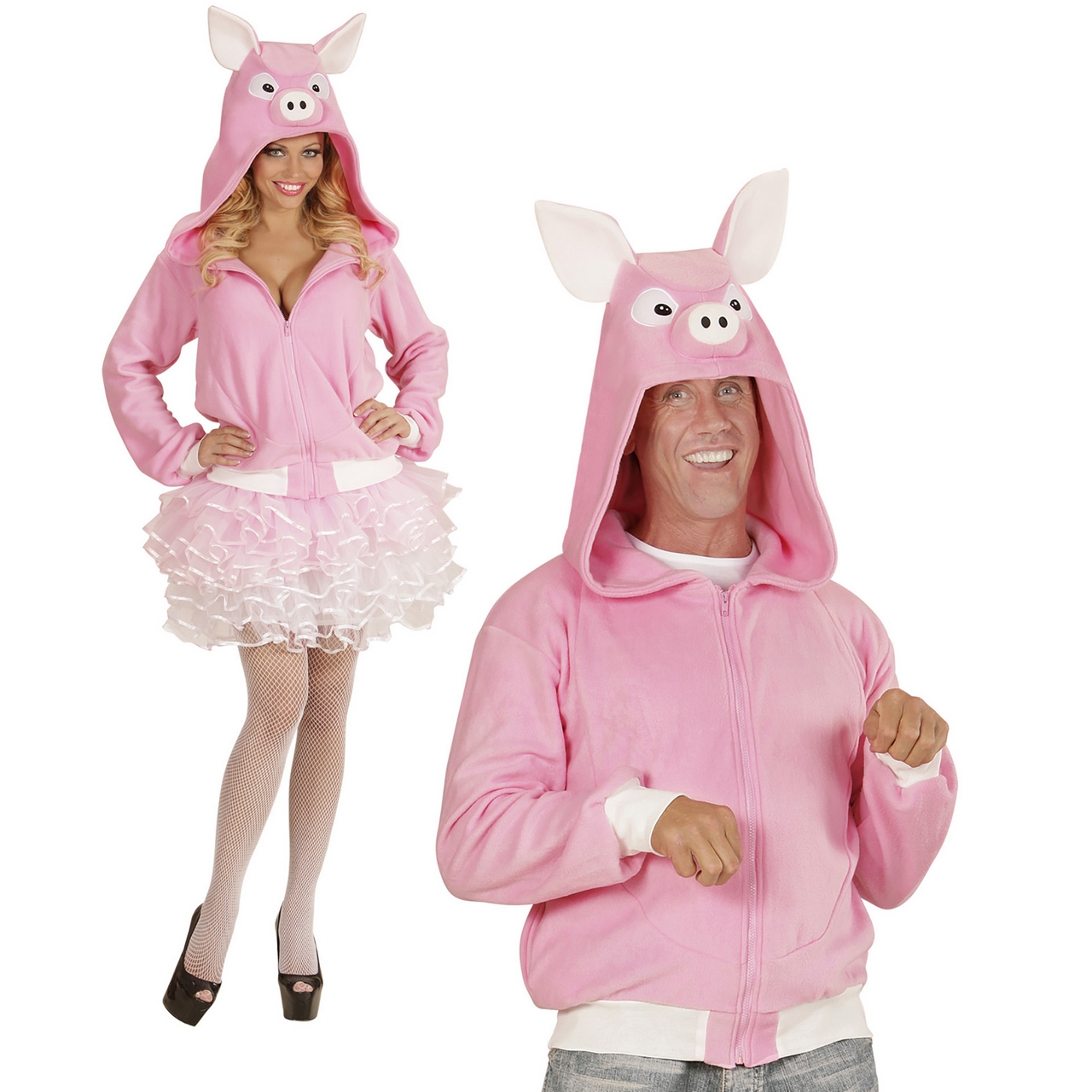 Netter Hoodie, Schwein Unisex Kostüm