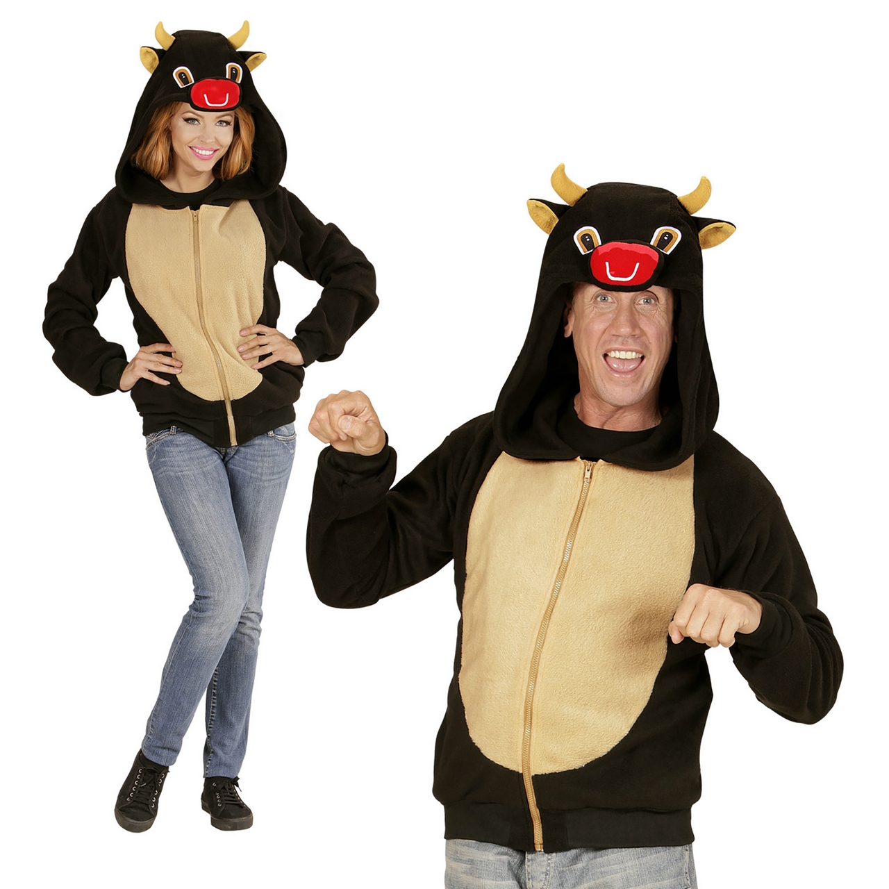 Netter Hoodie, Stier Unisex Kostüm