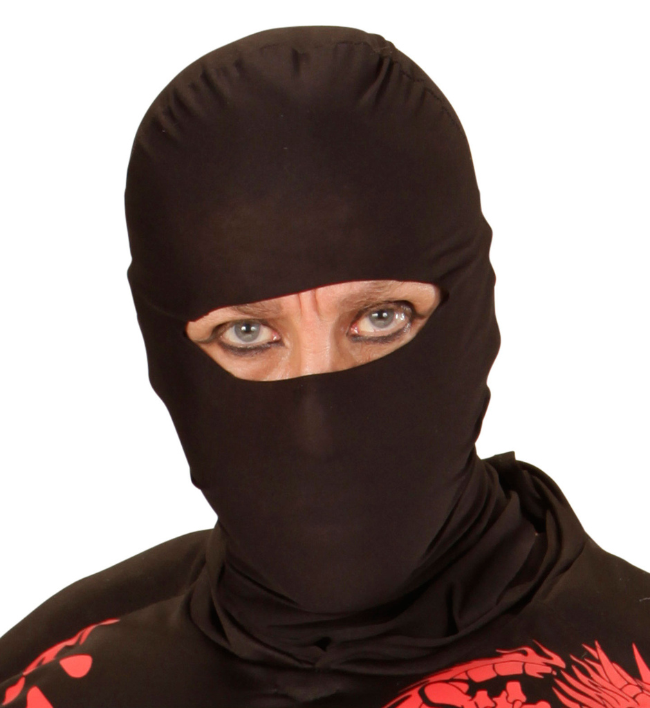 Schwarze Ninja -Maske, Erwachsener