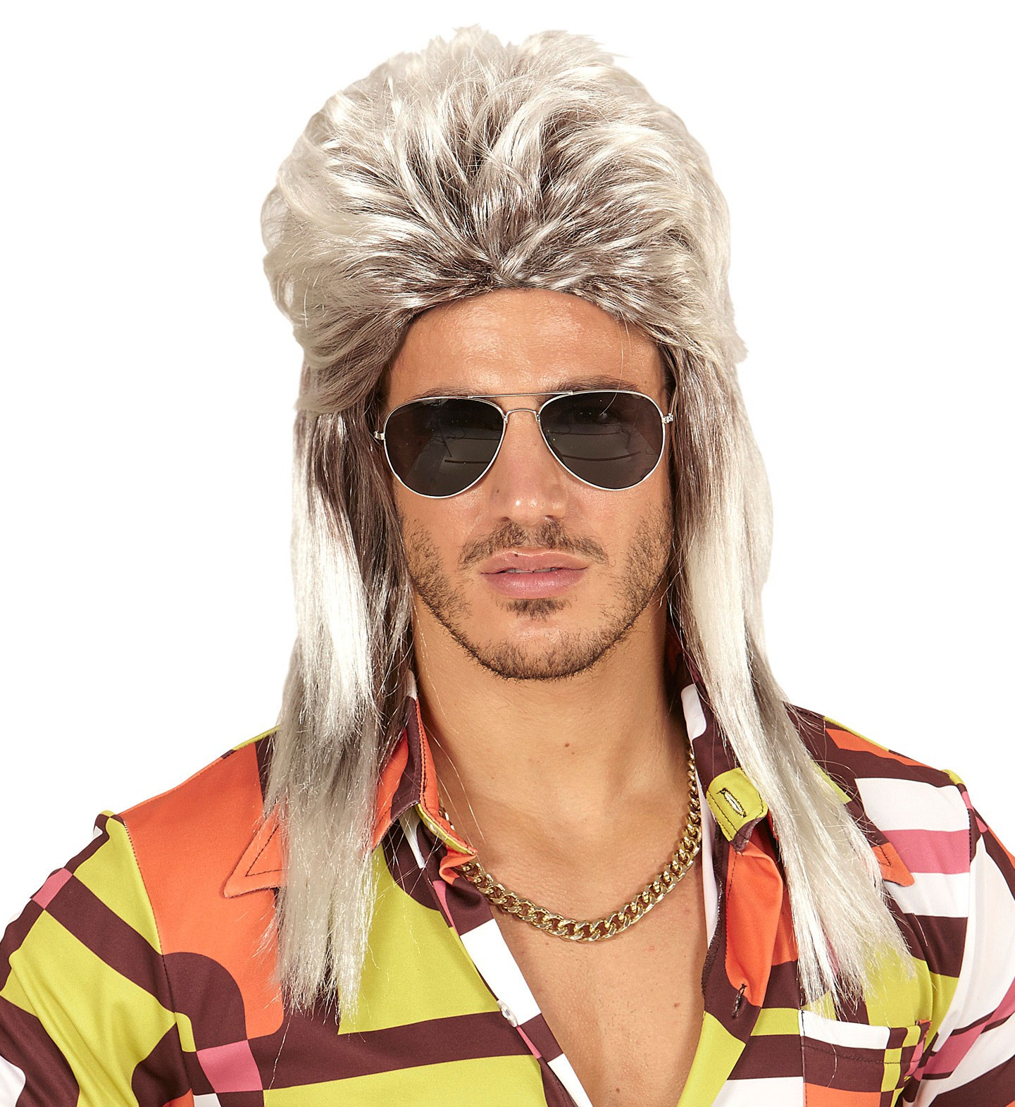 Brandon Perücken Mullet 80er Blondine