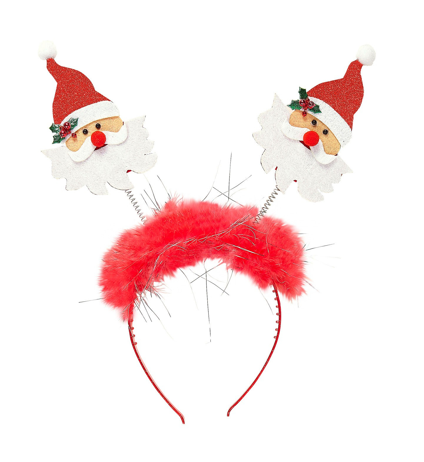 Santa Diadem Santa Mit Boa Und Klatergoud