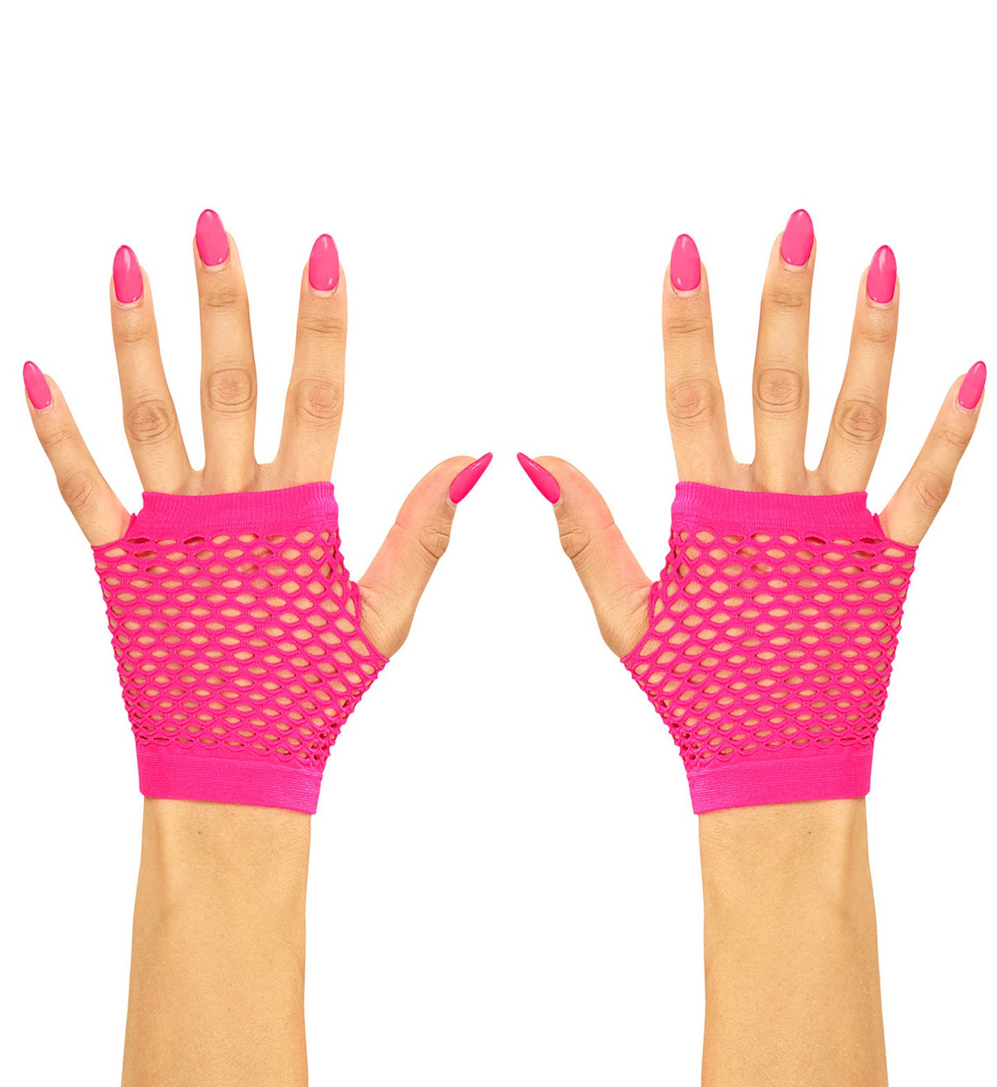 Physikalische Fingerlose Handschuhe Kurzes Neonrosa