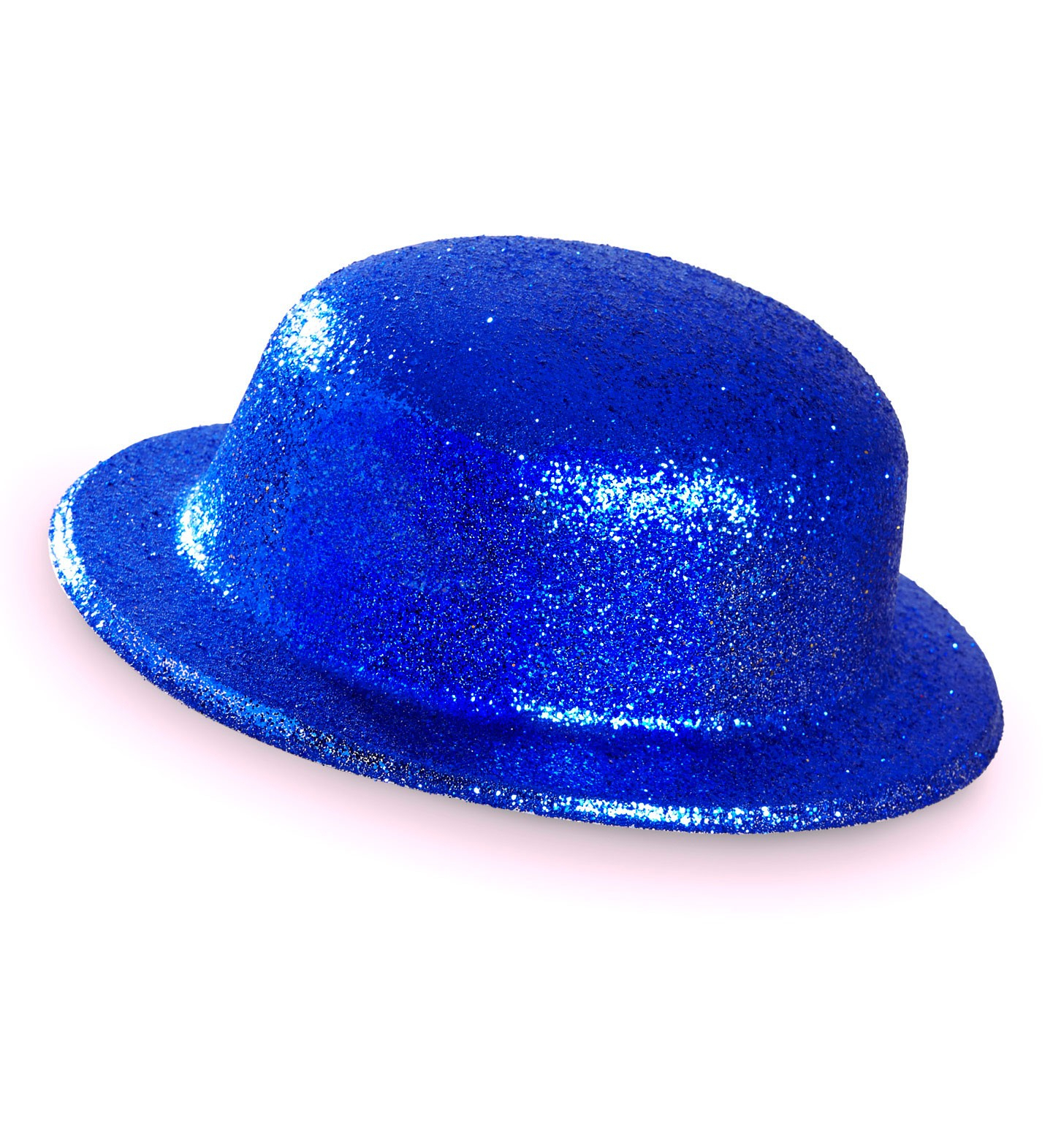 Showmaster Glitter Bowler Hut, Blau