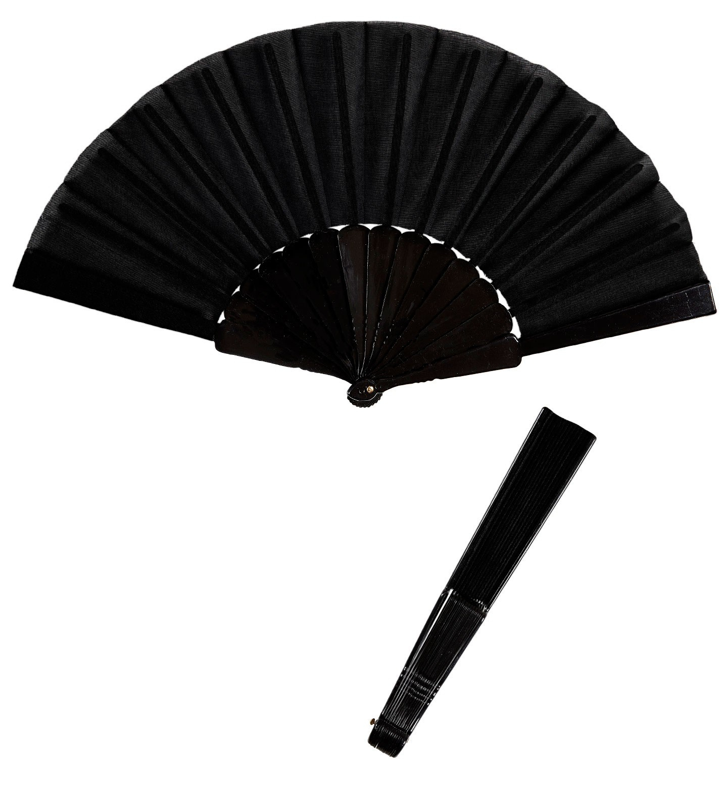 Flamenco Fabric Fan, Schwarz