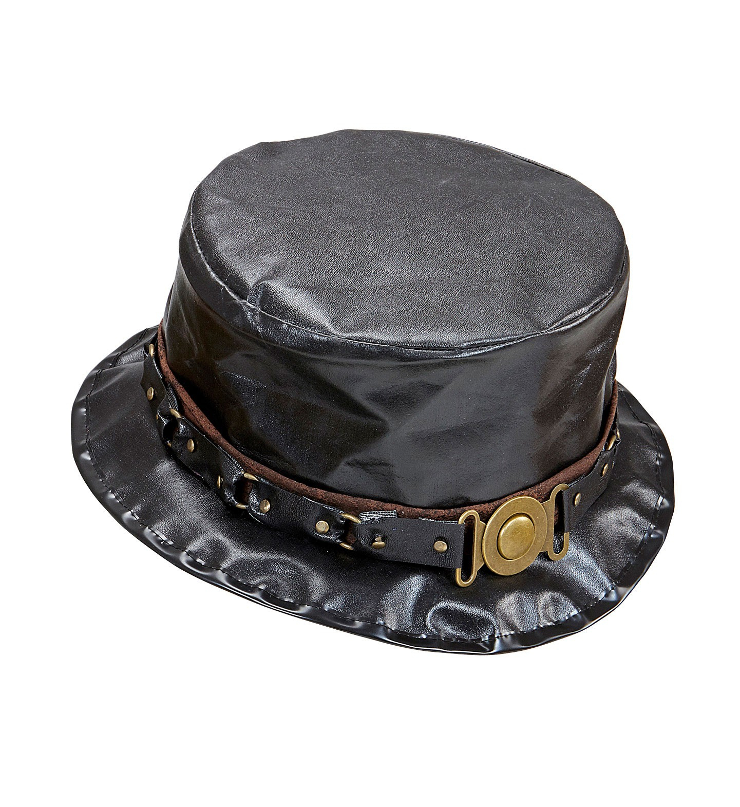 Rocker Top Hat Leder Look Dekoration